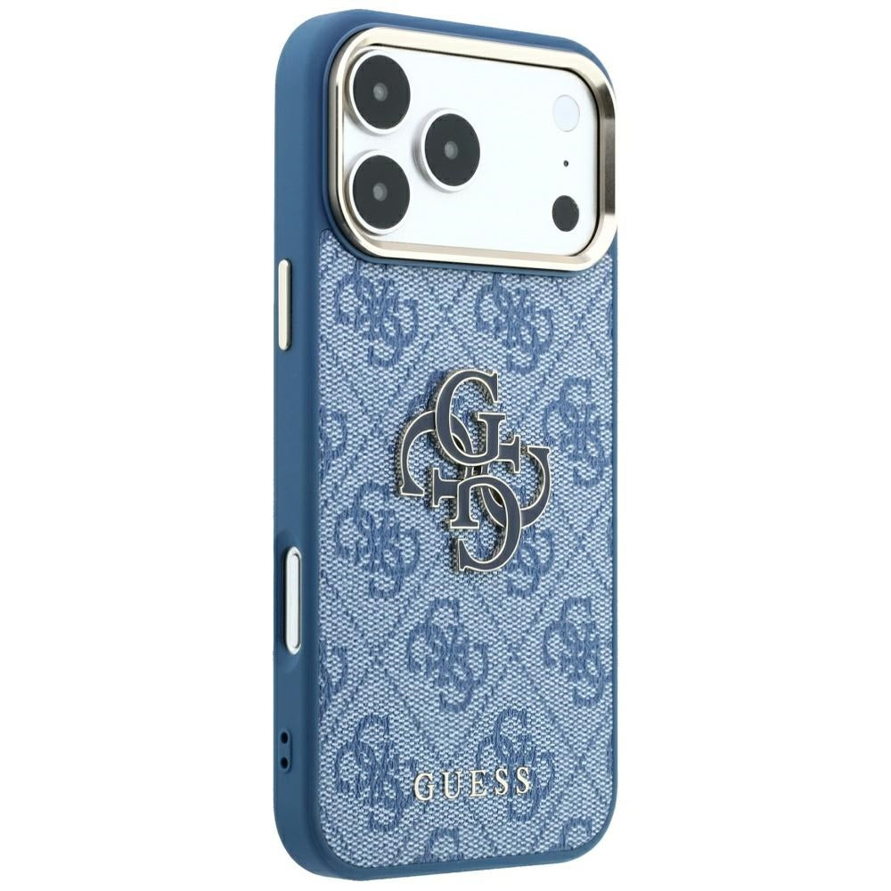 Husă Guess Hardcase 4G Big Resin Logo pentru iPhone 17 Pro Max – albastru — imagine 3