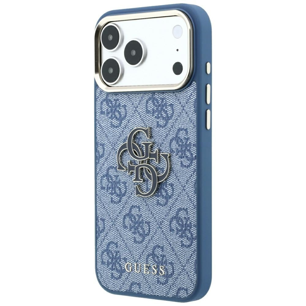 Husă Guess Hardcase 4G Big Resin Logo pentru iPhone 17 Pro Max – albastru — imagine 4