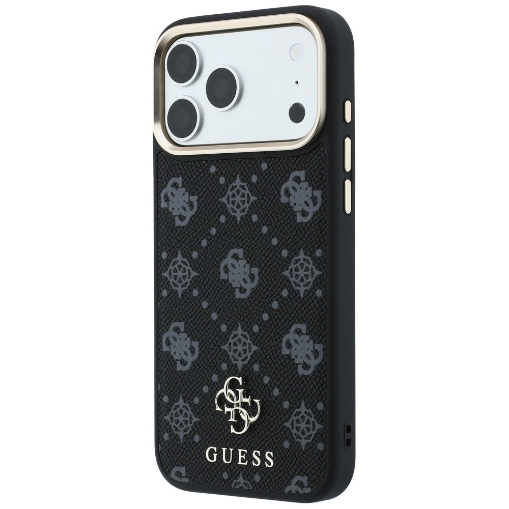 Husă Guess Peony 4G Small Logo MagSafe pentru iPhone 17 Pro Max – negru — imagine 2