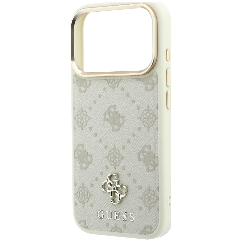 Husă Guess Peony 4G Small Logo MagSafe pentru iPhone 17 Pro Max – bej — imagine 5