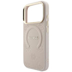 Husă Guess Saffiano Peony & Ring MagSafe pentru iPhone 17 Pro Max – roz — imagine 5