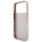 Husă Guess Saffiano Peony & Ring MagSafe pentru iPhone 17 Pro Max – roz — imagine 6