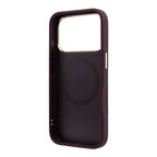 Husă Guess Peony 4G Small Logo MagSafe pentru iPhone 17 Pro Max – burgundy — imagine 6