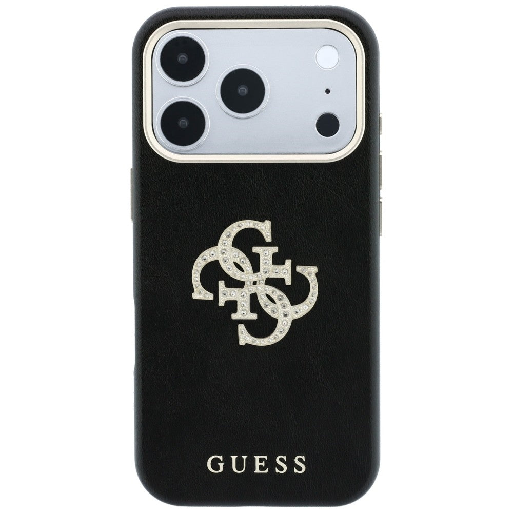 Husă Guess Smooth Big Strass Logo pentru iPhone 17 Pro Max – negru — imagine 3
