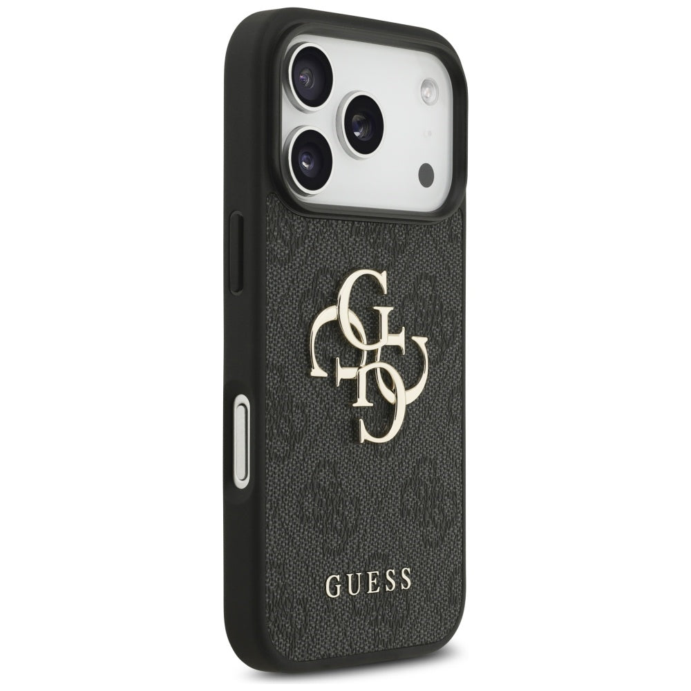 Husă Guess Hardcase 4G Classic Logo with Strap pentru iPhone 17 Pro Max – negru (GUHCP18XP4GMGSK) — imagine 3