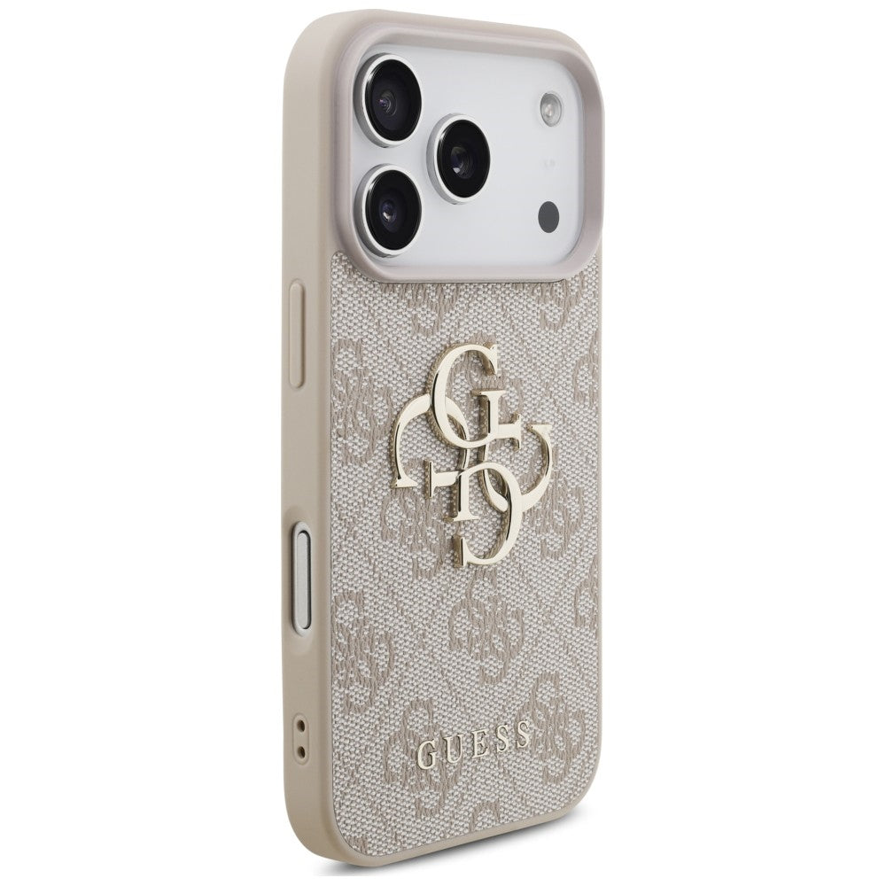 Husă Guess Hardcase 4G Classic Logo with Strap pentru iPhone 17 Pro Max – roz (GUHCP18XP4GMGSP) — imagine 3