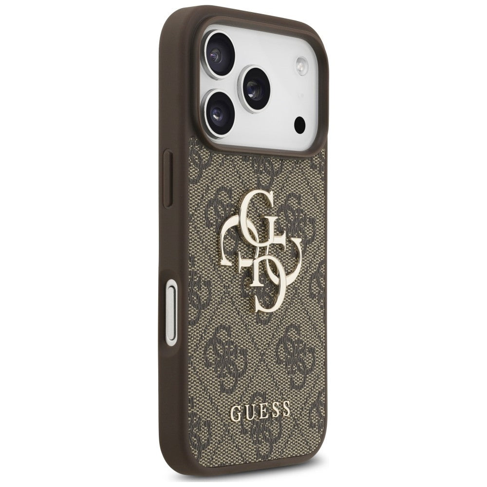 Husă Guess Hardcase 4G Classic Logo with Strap pentru iPhone 17 Pro Max – maro (GUHCP18XP4GMGSW) — imagine 4