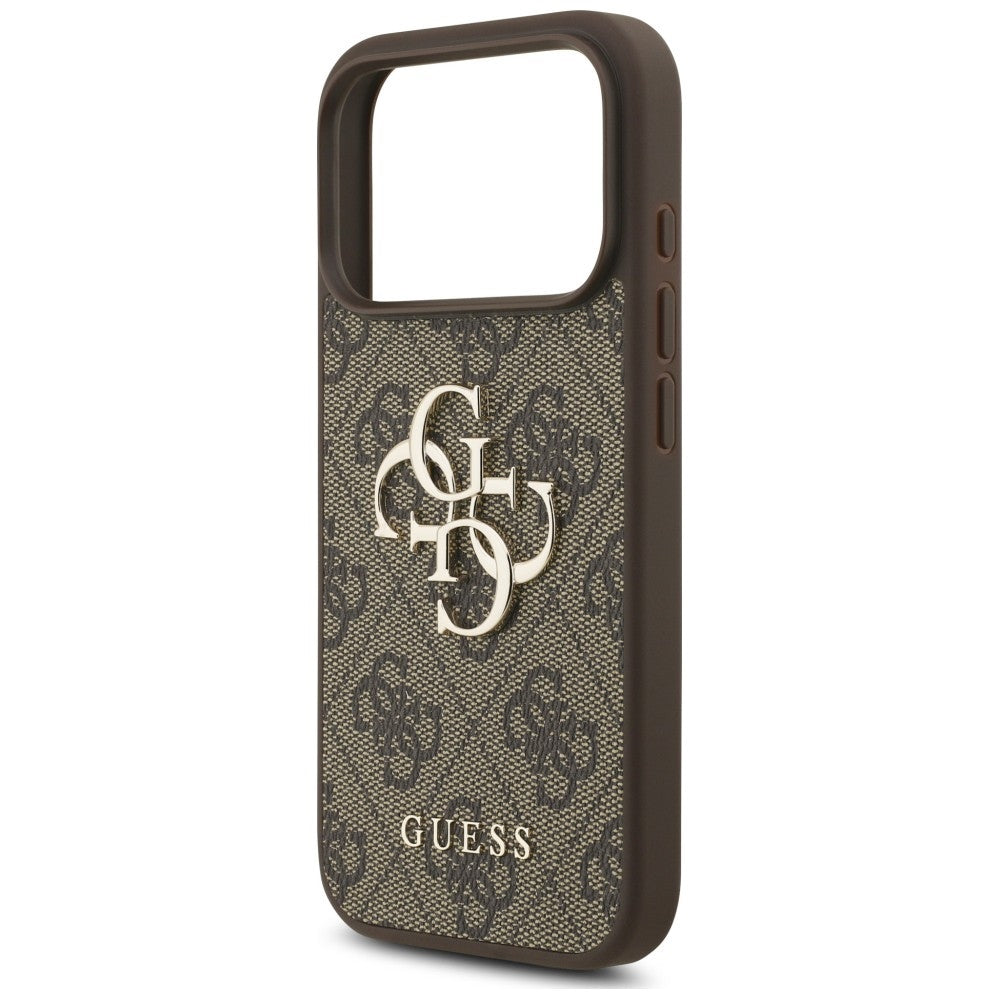 Husă Guess Hardcase 4G Classic Logo with Strap pentru iPhone 17 Pro Max – maro (GUHCP18XP4GMGSW) — imagine 5