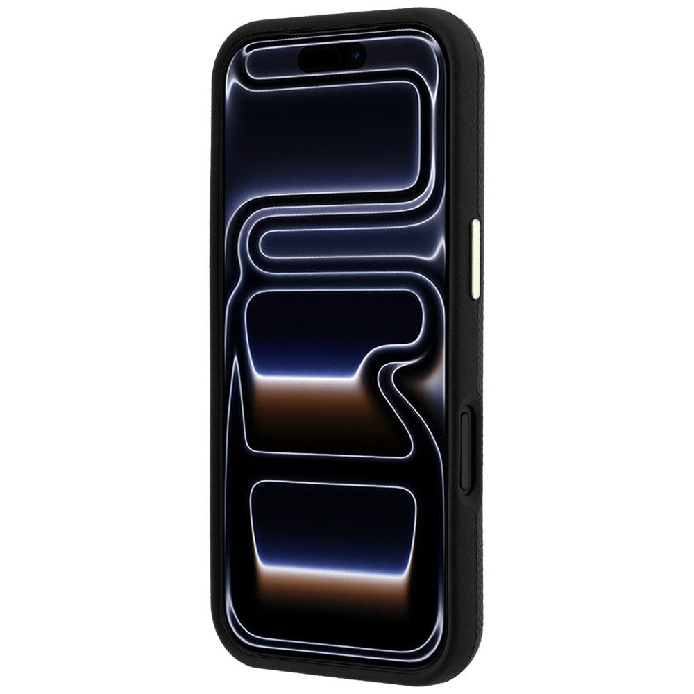 Husă Guess Grained Leather and Big Resin Logo pentru iPhone 17 Pro Max – negru — imagine 5