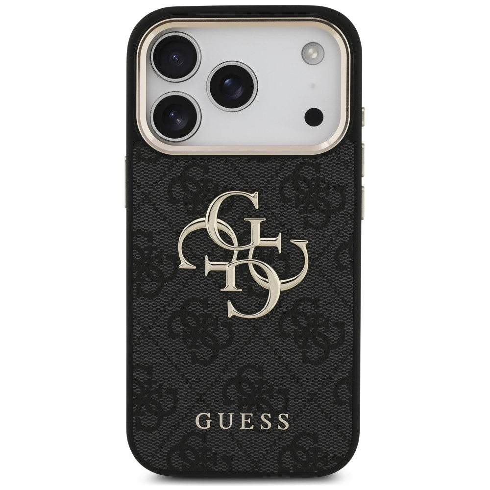 Husă Guess Hardcase 4G Classic Logo with Strap pentru iPhone 17 Pro Max – negru (GUHCP18XP4GMGSCK) — imagine 3