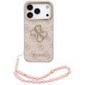 Husă Guess Hardcase 4G Classic Logo with Strap pentru iPhone 17 Pro Max – roz (GUHCP18XP4GMGSCP) — imagine 1