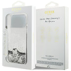 Husă Guess Liquid Glitter Charms pentru iPhone 17 Pro Max – argintiu (GUHCP18XGLHFLSI) — imagine 7