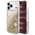 Husă Guess Liquid Glitter Charms pentru iPhone 17 Pro Max – auriu (GUHCP18XGLHFLGO) — imagine 1