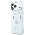 Husă Guess Metal Outline MagSafe pentru iPhone 17 Pro Max – argintiu (GUHMP18XHTRMS) — imagine 2