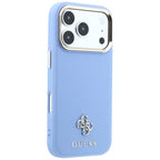 Husă Guess Saffiano Small 4G Classic MagSafe pentru iPhone 17 Pro Max – albastru deschis — imagine 4