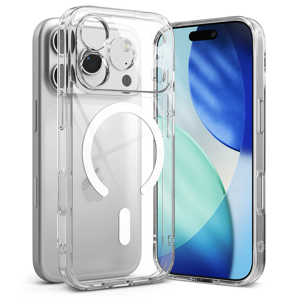 Husă transparentă Ringke Fusion MagSafe pentru iPhone 17 Pro – protecție față și spate