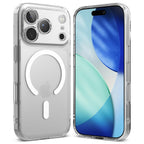 Ringke Fusion MagSafe iPhone 17 Pro Matte Clear – față și spate cu finisaj mat