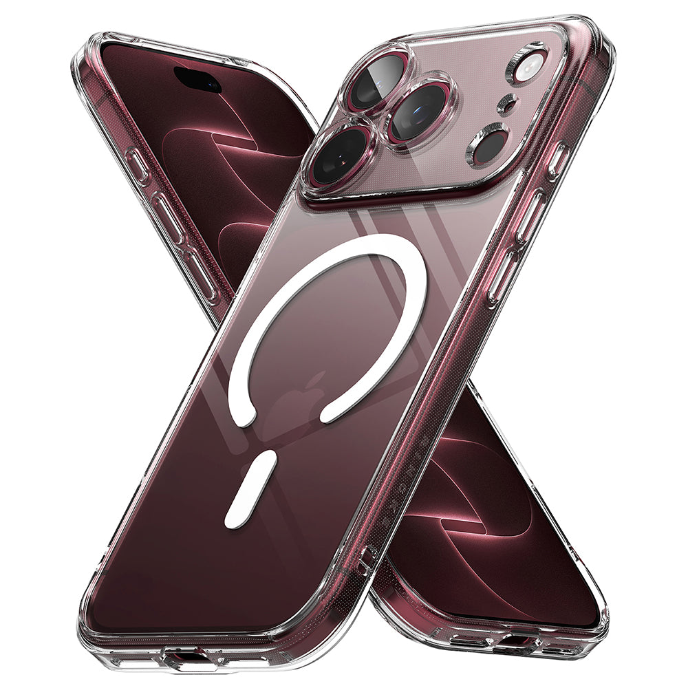 Ringke Fusion MagSafe iPhone 18 Pro / 17 Pro Clear – vedere oblică