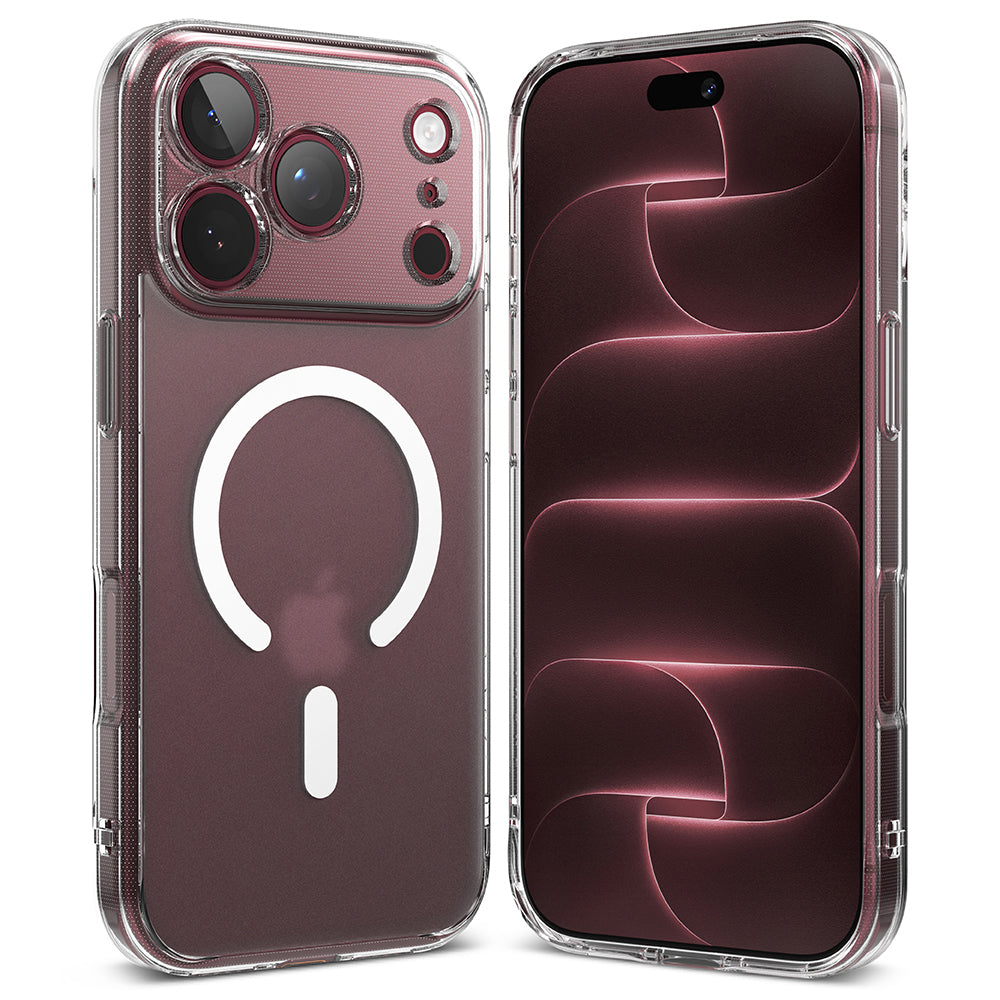 Ringke Fusion MagSafe iPhone 18 Pro / 17 Pro Matte Clear – față și spate