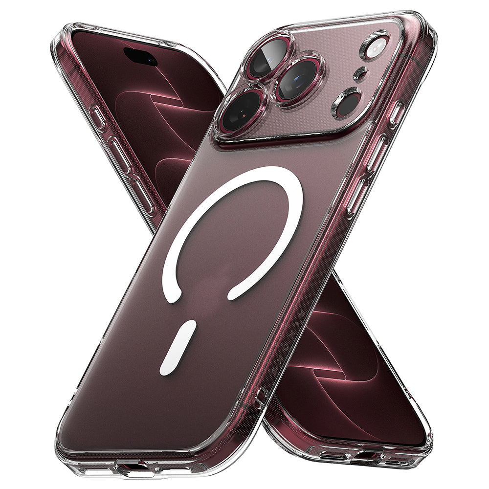 Ringke Fusion MagSafe iPhone 18 Pro / 17 Pro Matte Clear – vedere oblică