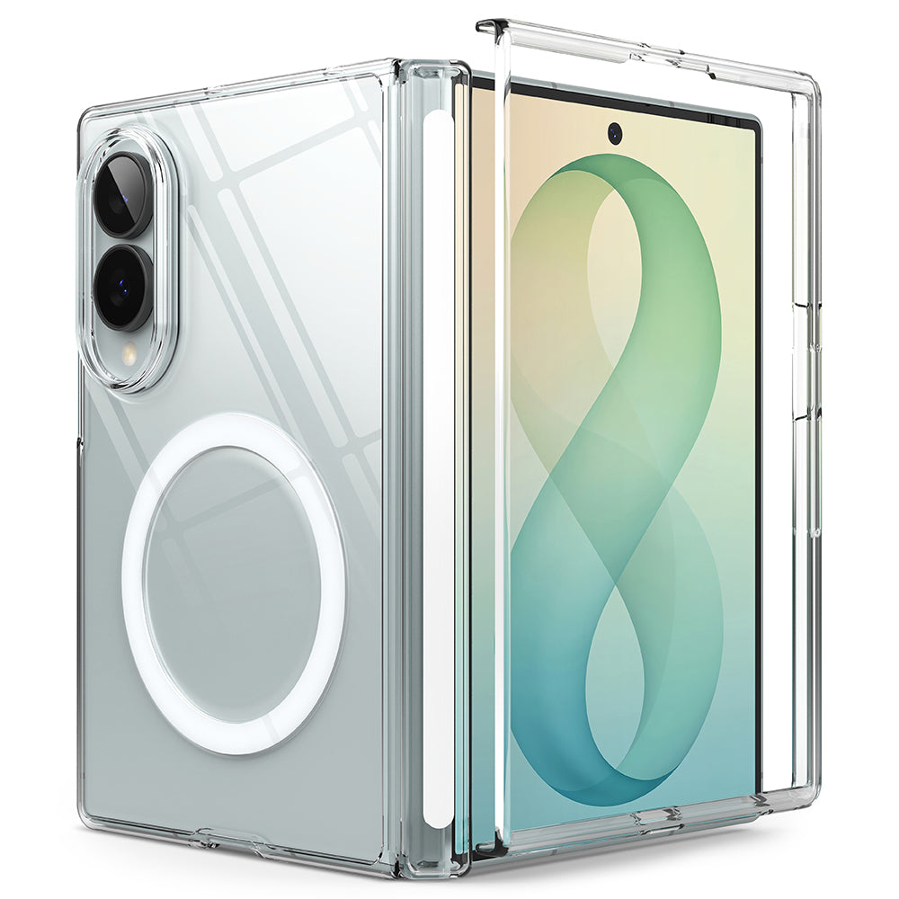 Ringke Fusion Air Flap MagSafe Galaxy Z Fold8 Clear – telefon pliat, finisaj transparent