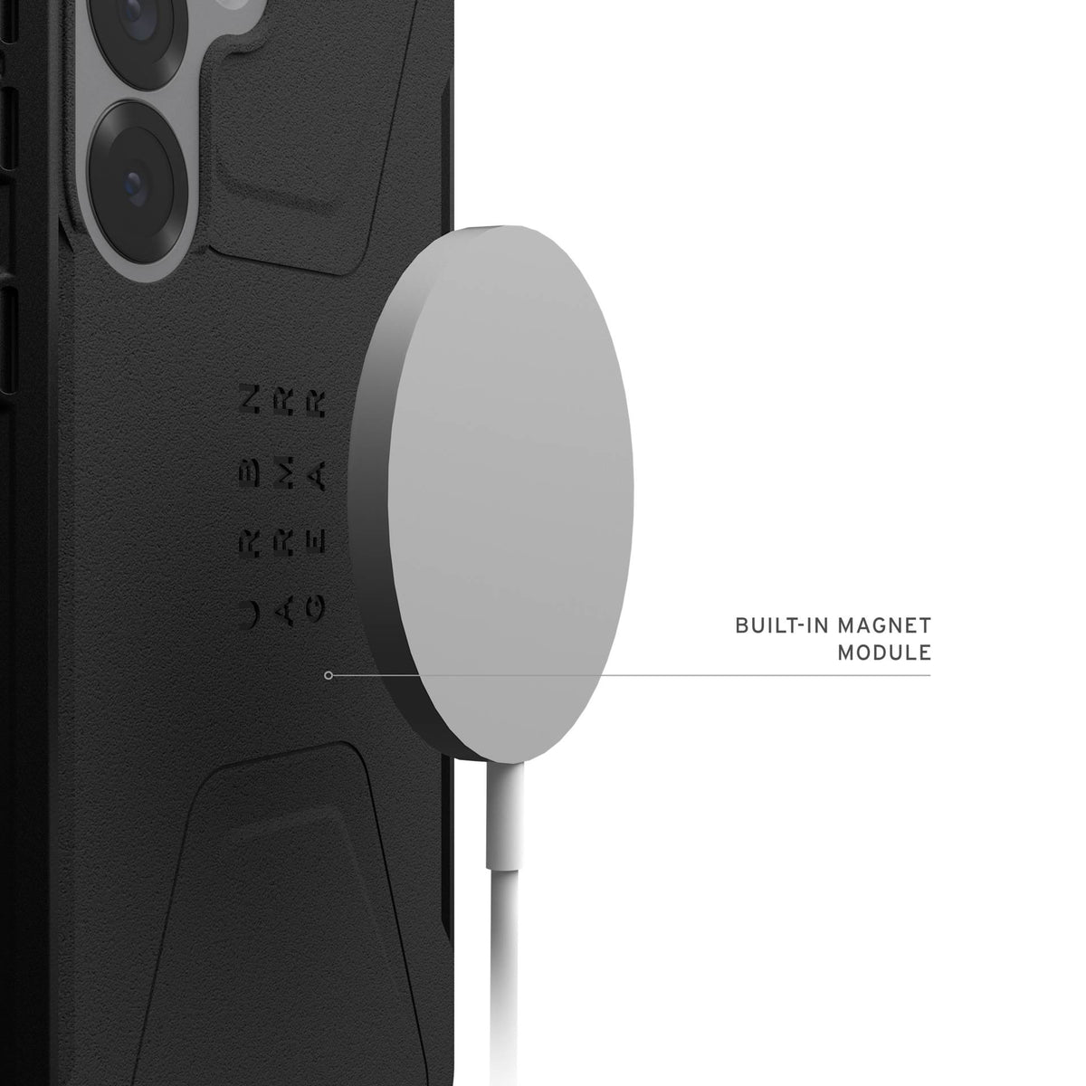 UAG Civilian MagSafe Black Galaxy S25 Plus – modul magnetic pentru accesorii MagSafe