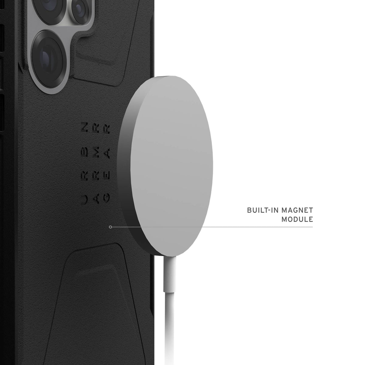 UAG Civilian MagSafe Black Galaxy S25 Ultra – modul magnetic pentru accesorii MagSafe