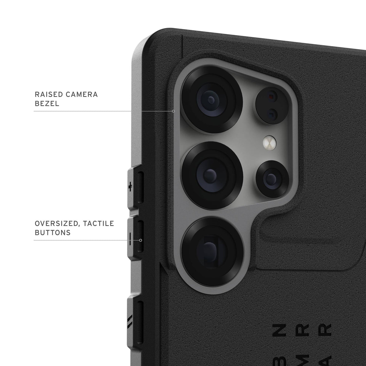 UAG Civilian MagSafe Black Galaxy S25 Ultra – contur ridicat pentru camere și butoane tactile
