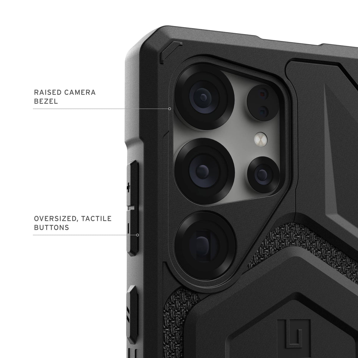 UAG Monarch Pro MagSafe Kevlar Black Galaxy S25 Ultra – contur ridicat pentru camere și butoane tactile