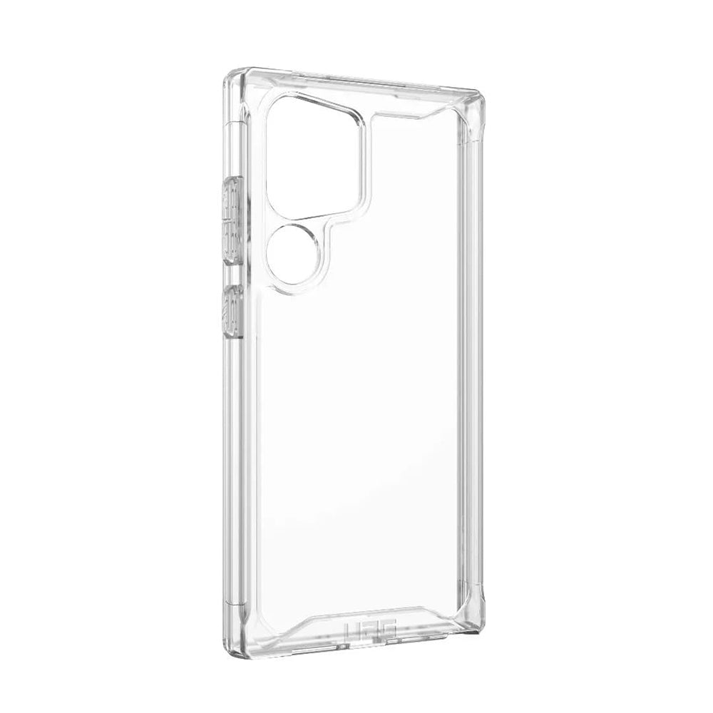 UAG Plyo Ice Galaxy S25 Ultra – husa goală și decupajele camerelor