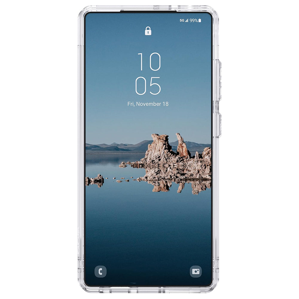 UAG Plyo Pro Black Clear Ombré Galaxy S25 Ultra – vedere frontală