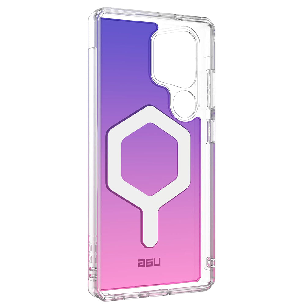 UAG Plyo Pro Purple Pink Ombré Galaxy S25 Ultra – interior și modul magnetic argintiu