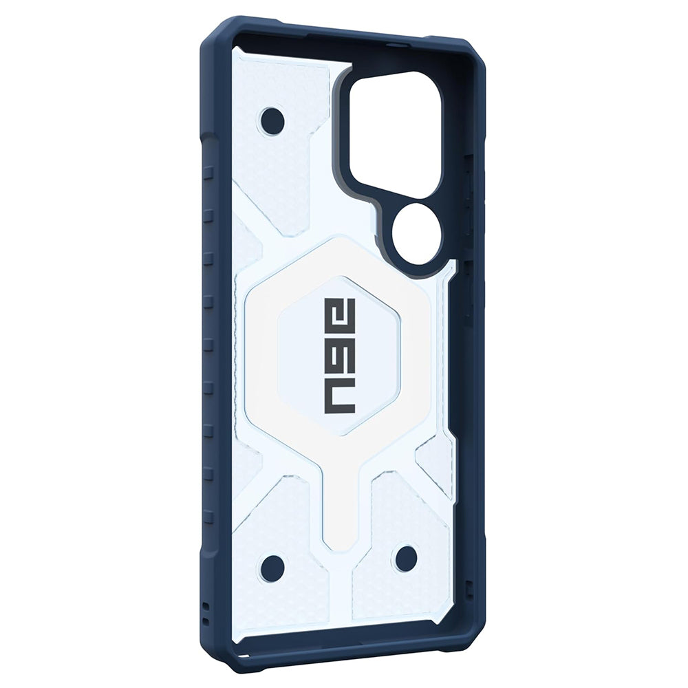 UAG Pathfinder Clear Blues Galaxy S25 Ultra – interiorul husei și decupajele camerelor