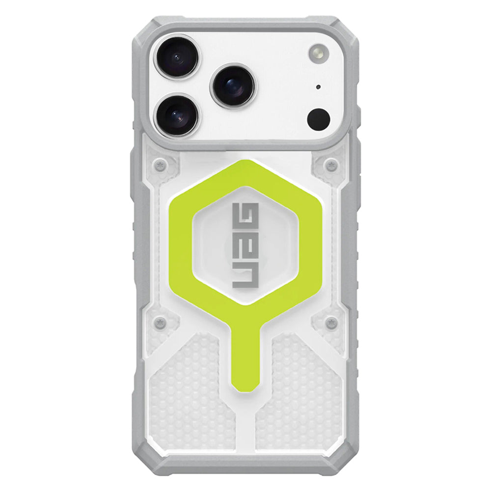 Husă UAG Pathfinder Clear MagSafe pentru iPhone 18 Pro / 17 Pro – Active Neon – imagine 1 din 7