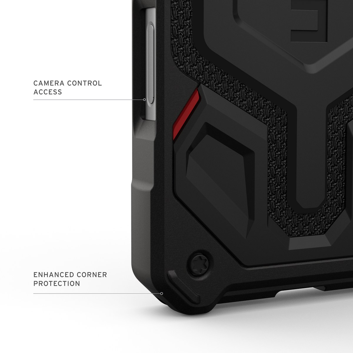UAG Monarch Pro Kevlar Black – Camera Control și colțuri ranforsate