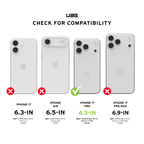Diagramă oficială UAG – compatibilitate iPhone 17 Pro