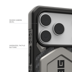 UAG Monarch Pro Titanium iPhone 17 Pro – contur ridicat al camerei și butoane