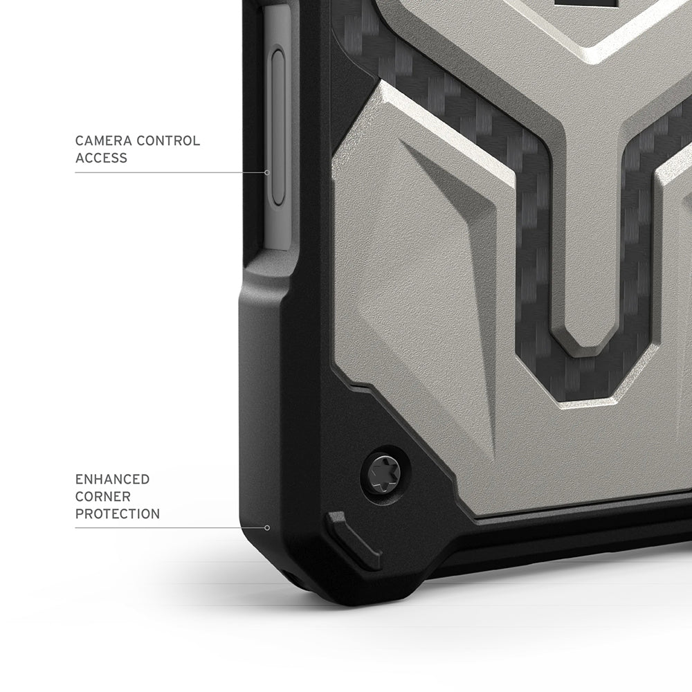 Husă UAG Monarch Pro MagSafe pentru iPhone 17 Pro Max – negru Kevlar – imagine 5 din 7