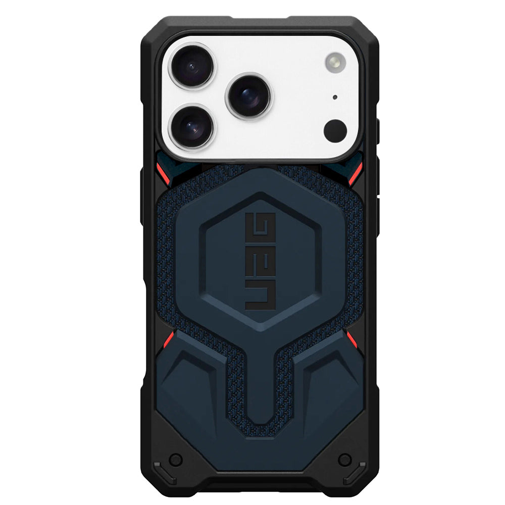 Husă UAG Monarch Pro MagSafe pentru iPhone 17 Pro Max – albastru Mallard Kevlar – imagine 1 din 7