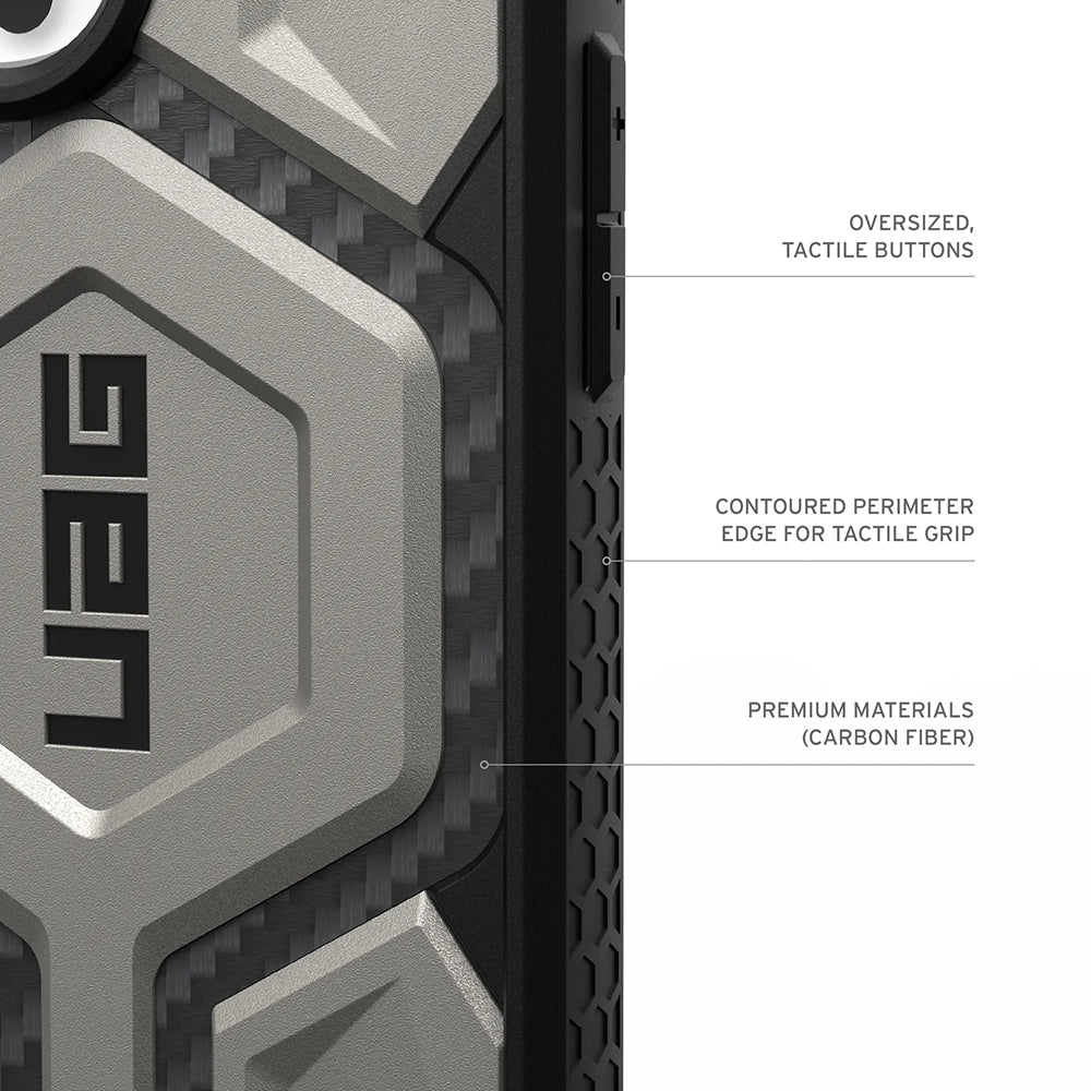 Husă UAG Monarch Pro MagSafe pentru iPhone 17 Pro Max – Titanium – imagine 7 din 7
