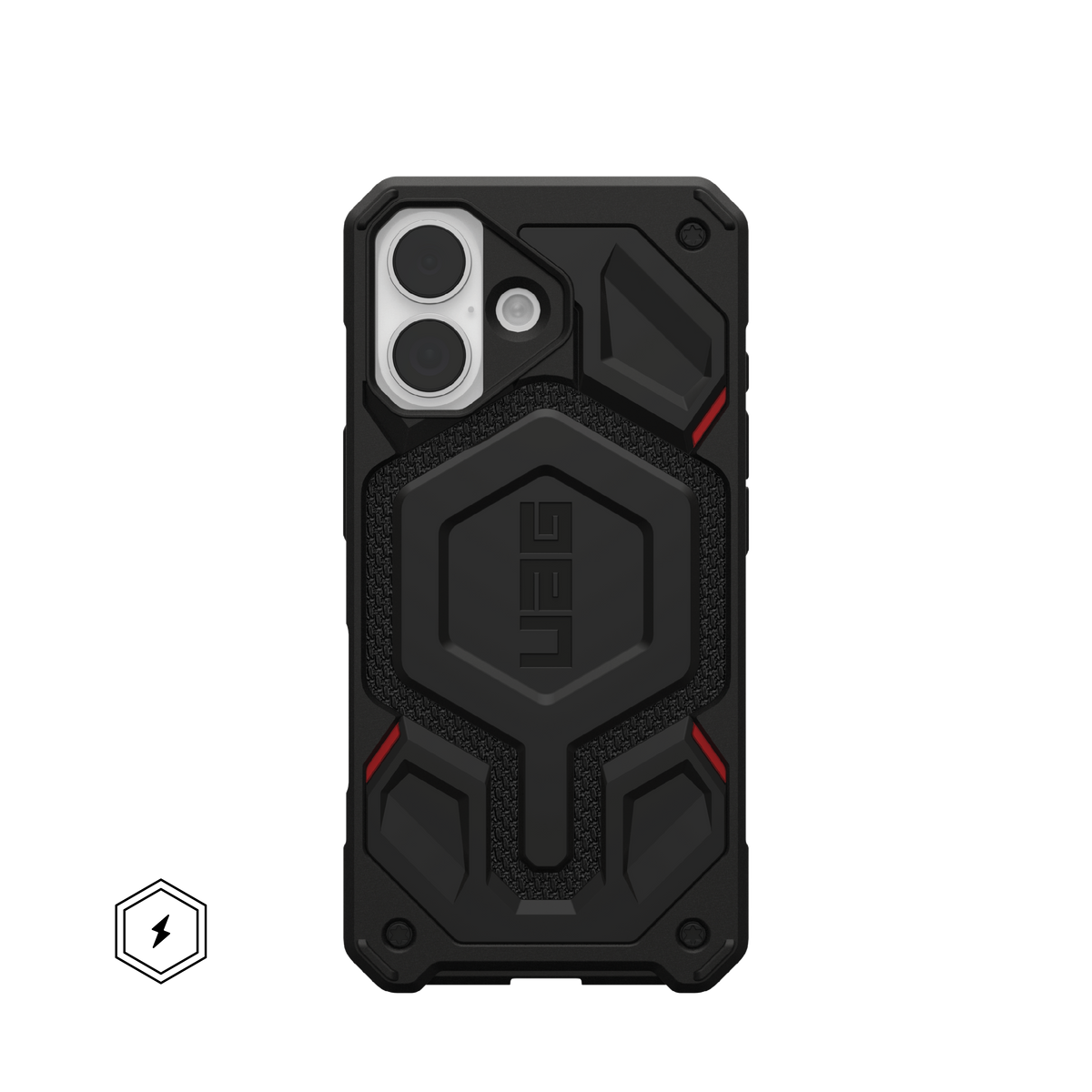 UAG Monarch Pro Kevlar Black iPhone 17 – vedere din spate
