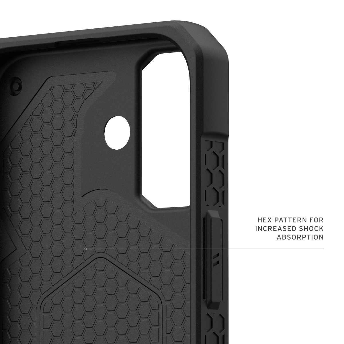 UAG Monarch Pro Kevlar Black iPhone 17 – nucleu hexagonal