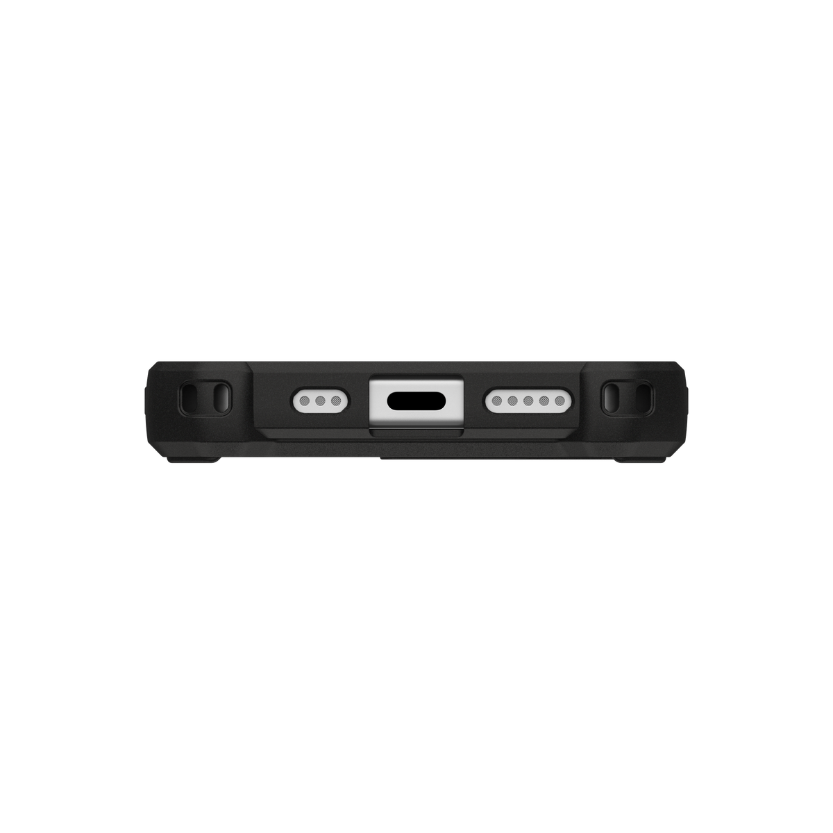UAG Monarch Pro Carbon Fiber iPhone 17 – decupaj USB-C și puncte pentru șnur