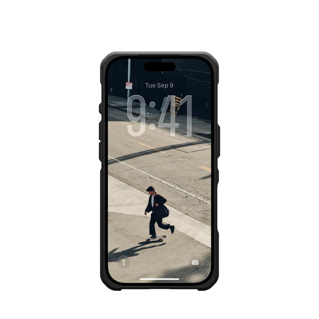 UAG Metropolis LT Kevlar Mallard iPhone 17 Pro și 18 Pro – vedere frontală