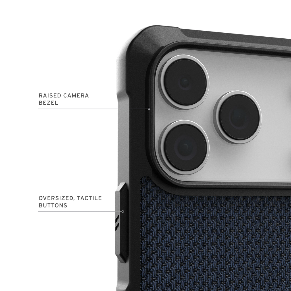 UAG Metropolis LT Kevlar Mallard – contur ridicat al camerei și butoane tactile
