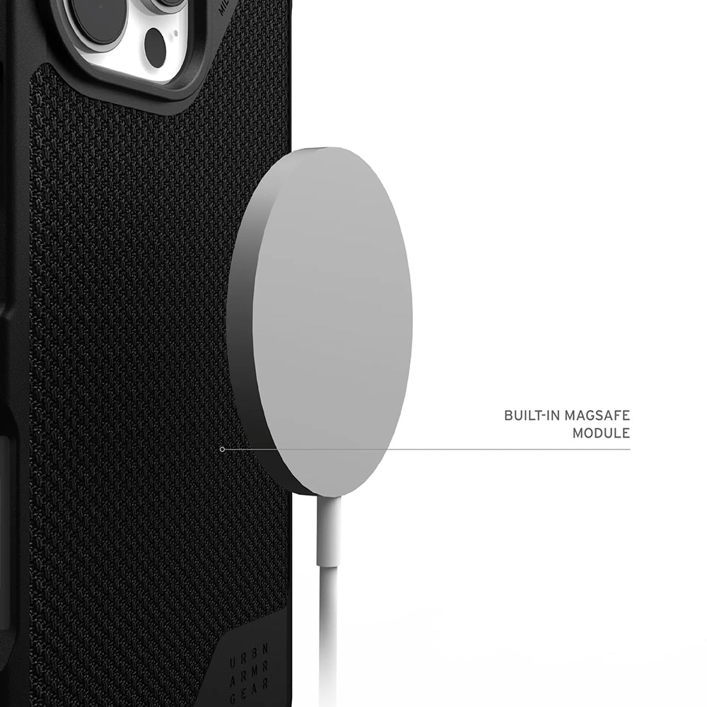 Husă UAG Metropolis LT MagSafe pentru iPhone 17 Pro Max – negru Kevlar – imagine 6 din 7