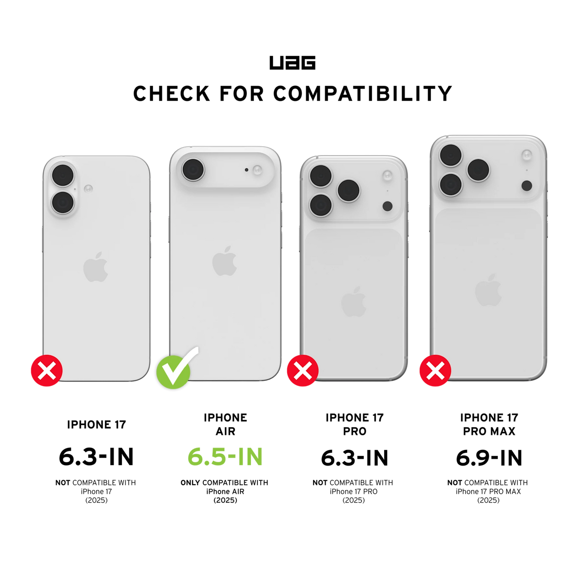 Diagramă UAG – compatibilă numai cu iPhone Air