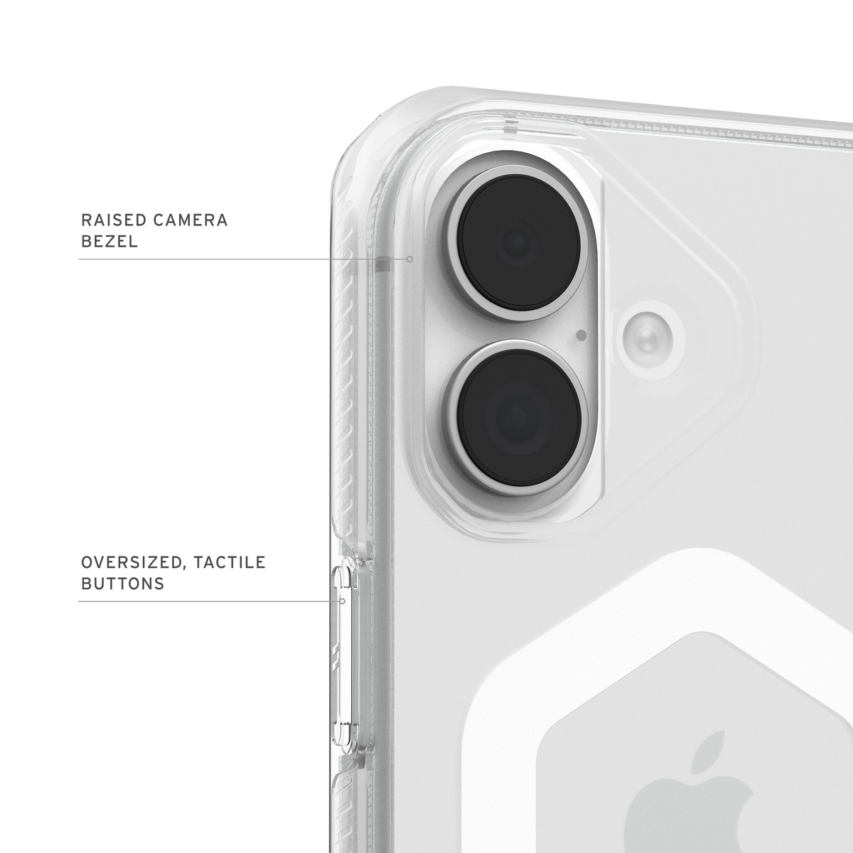 UAG Plyo iPhone 17 – margine ridicată pentru cameră și butoane tactile