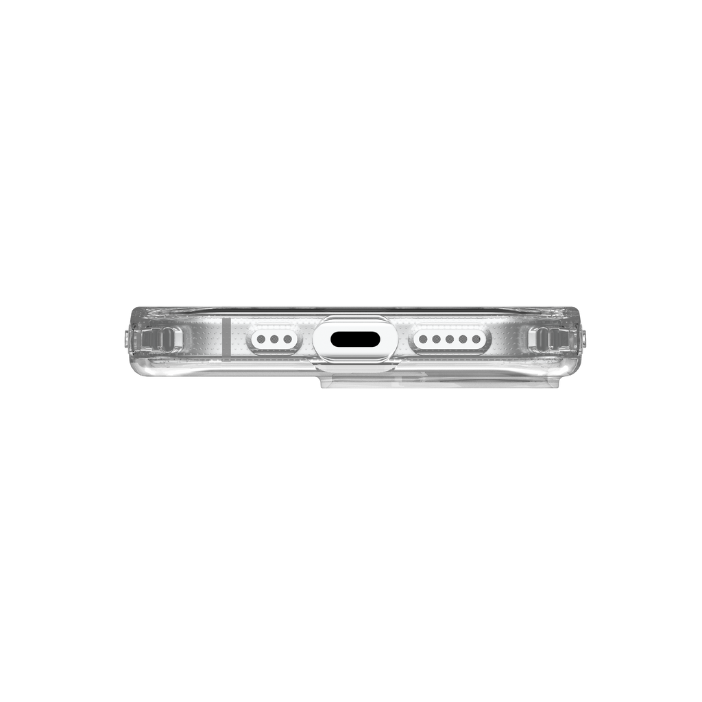 UAG Plyo iPhone 17 – profil inferior și decupajul portului