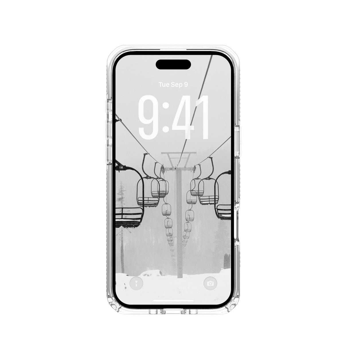 Husă UAG Plyo MagSafe iPhone Air Ice White – vedere frontală